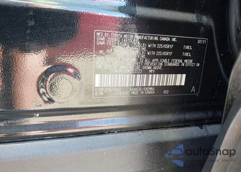 2021 Toyota Rav4 Xle из США, поврежденный, VIN 2T3W1RFV2MC122523